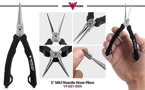 VAMPLIERS 5.5" Mini Precision Needle Nose Pliers Made in Japan ESD Safe - style: 5.5" Needle Nose Pliers