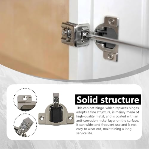 110 Degree Compact 33 Hinge, Compatible with Blum Cabinets, 8-Pack | Replacement for blum cabinet hinges，Cabinet Door Hinges Screws Directly Into 16-19mm Doors, Mounting Plate Sold Separately