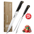 Huusk Turkey Carving Knife Set with Elegant Box, Gifts for Men Women - size: 8 inches