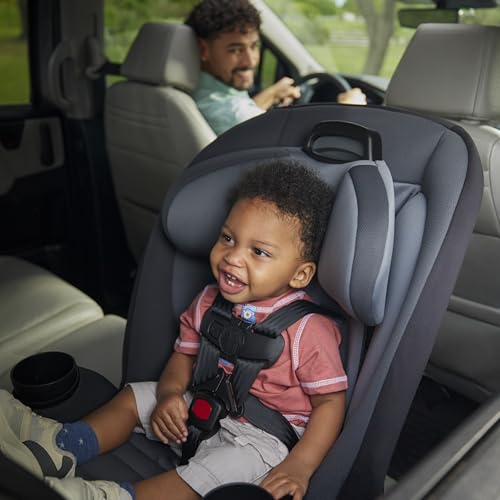 Safety 1st Ellaris 3-in-1 Convertible Car Seat, Slim Fit Design, Rear & Forward-Facing, 5-Position Headrest, Travel-Friendly with Machine-Washable Seat Pad, Smokey Haze - color: Smokey Haze