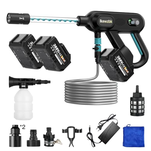 Ikewzbk Cordless Pressure Washer Battery Powered, 1800 MAX PSI