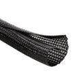 MGI SpeedWare Braided Split-Sleeve Wire Loom for High-Temperature Automotive Harness and Home Cable Management 25 feet (1") - color: Black, size: 1" - 25ft