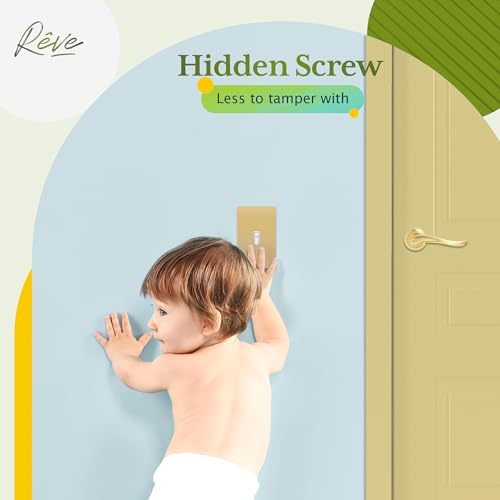 TG Mid-Size Screwless Toggle Light Switch Cover Plate, 1 Pack, White - color: Gold, size: 1 Gang
