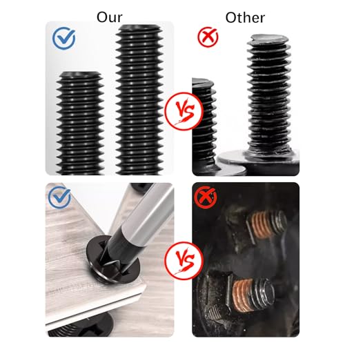M3 Flat Head Machine Screws and Hex Nuts Kit 410 Pcs Black Countersunk Head Phillips Screws Bolts Nuts Assortment Kit 7 Sizes M3x4/6/8/10/12/16/20mm for Equipment Maintenance and Replacement - size: M3x4/6/8/10/12/16/20-410Pcs