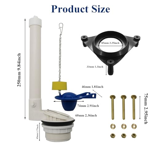 2-Inch Toilet Flush Valve Replacement Kit, For Kohler 85406