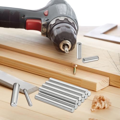 uxcell 40 Pcs 3 mm x 16 mm Dowel Pins, 316L Stainless Steel Cylindrical Dowel Pins Shelf Support Peg Pin Rod Fasten Elements Metal Shelf Pegs Silver Tone - size: 3 mm x 16 mm