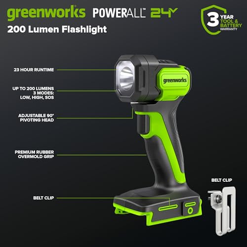 GREENWORKS 24V (5-TOOL) Combo (Drill + Impact Driver + Circular Saw + Multi-Tool + Flashlight), 4.0Ah + 2.0Ah (24,000mAh Power Bank) Batteries, (2) Cables, 65W Rapid Charger - size: 5PCS Combo Kits
