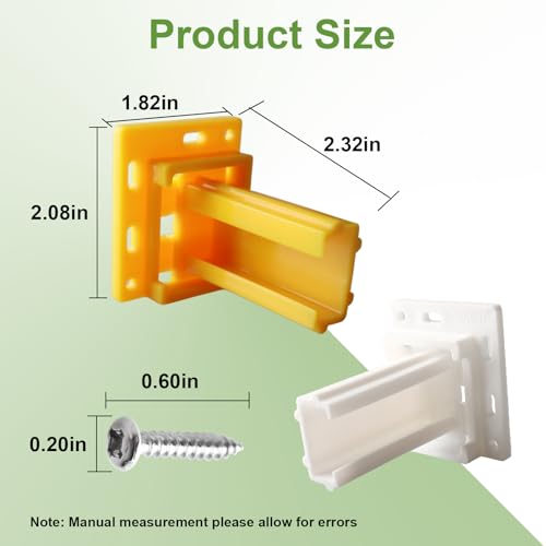 H306 Drawer Slide Socket Set,3/4" C Shaped Slide Channel Replacement Cabinet Hardware Support for RV Camper Drawer Rails