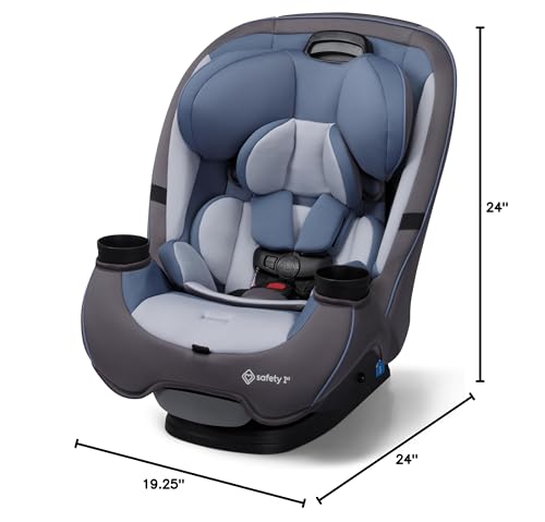 Safety 1st Grow and Go All-in-One Convertible Car Seat, Rear Facing, 5-40 lbs, Forward Facing (30–65 lbs), High Back Booster Seat 40-100 pounds, Alaskan Blue - color: Alaskan Blue, style: Original