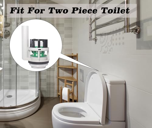 Toilet Flush Valve for 3 Inch Flush Hole Two Piece Toilet Flusher Replacement Kit Toilet Replacement Parts Fit for TOTO Toilet Tank Parts - style: For Two Piece Toilet