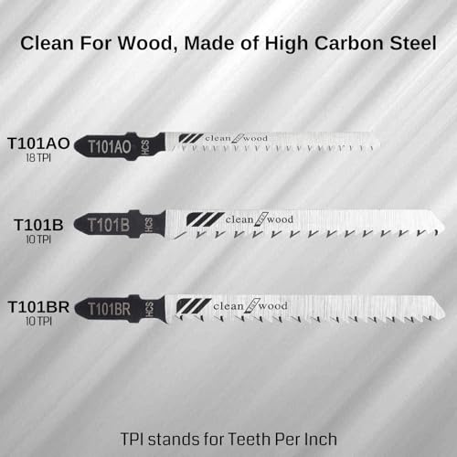 T-Shank Multi-Purpose Jigsaw Blades Set with Storage Case, Made with HCS/HSS, Assorted T-Shank Jig Saw Blades for Wood, Plastic and Metal Cutting (JSB80A 80Pcs Set) - style: JSB80A 80Pcs Set