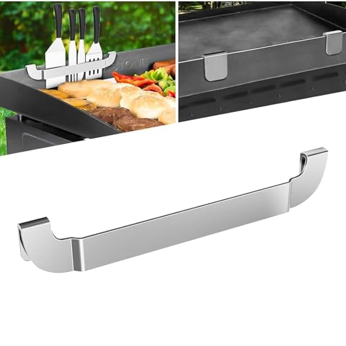 10 Inch Griddle Spatula Holder Magnetic Design, Stainless Steel Grill Barbecue Tool Rack, Griddle Accessories for Blackstone Flat Top Griddle and Other Grill Griddles (1 Pcs) - style: 1 pack