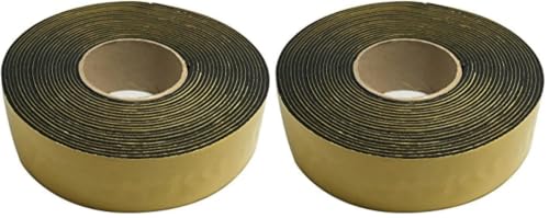 Frost King IT30/8 Rubber Insulation Tape, 2in Wide /8in Thick x 30ft Long,Black, (Pack of 2) - size: 30 Foot (Pack of 2)
