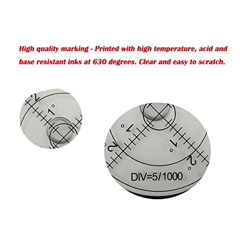 Circular Bubble Levels Aluminium 2.4 Inch 60mm High Precision - size: Circular 6012Ag