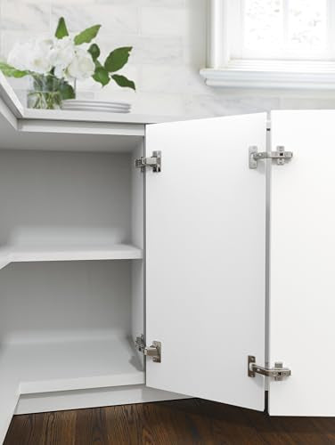 Amerock 1 Pair 165 Degree Lazy Susan Full Overlay Frameless Cabinet Hinge - size: 165 Degree Frameless, style: Soft-Close
