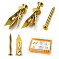 Jyphorixal 160 PCS Self Drilling Drywall Anchors with Screws Kit, Heavy Duty Metal Wall Anchors for Drywall, Sheetrock Anchors 0.47x1.18inch with Screws, No Drill Dry Wall Anchors and Screws Kit - size: 160Pcs 0.47X1.18inch