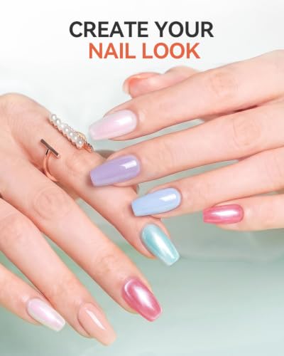 Makartt Nude Gel Nail Polish Set 15ML : 6 Shimmer Colors - color: Spring in Bergen