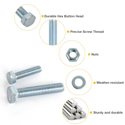 FMhotu 710Pcs Nuts and Bolts Assortment Kit, Metric Grade 10.9 Hex Bolts Nuts Washers Set, M6 M8 M10 M12, 21 Sizes, Comes with 1 Y-Wrench and 4 Bits - size: 710pcs M6 M8 M10 M12