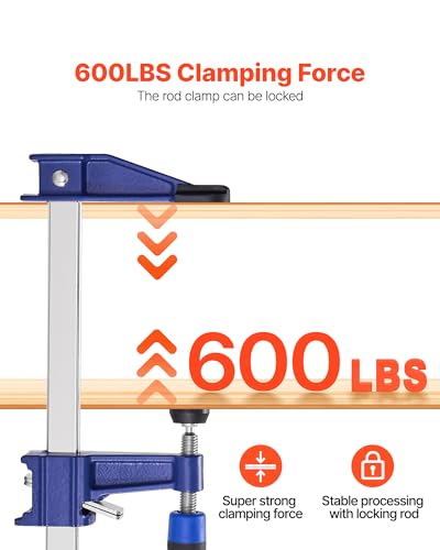 VEVOR 36" Bar Clamps for Woodworking, 4-Pack, 600 lbs Load Limit - size: 36"(4 Pack), style: Medium-Duty