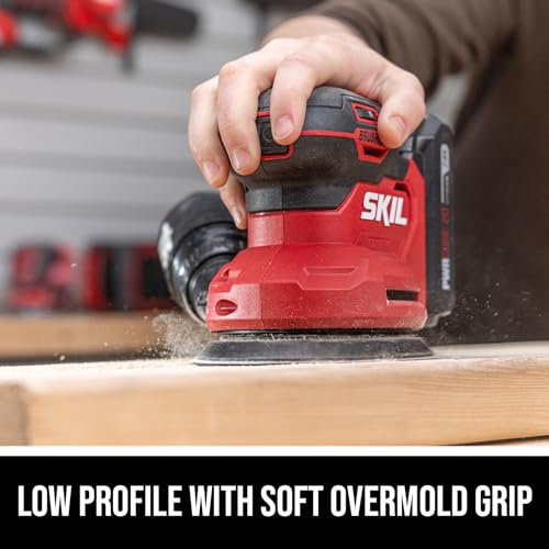 SKIL PWR CORE 20V Brushless Random Orbital Sander Kit Including 2.0Ah Battery and Charger-SR7603B-10 - style: 20V Brushless Sander Kit