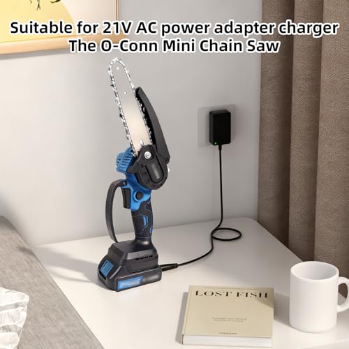 21V 1A Mini Chainsaw Lithium Battery Charger, Compatible with Aker/Saker/Seyvum/O-Conn Mini Chainsaw,Power Tools Lithium Battery Charger.US Plug.