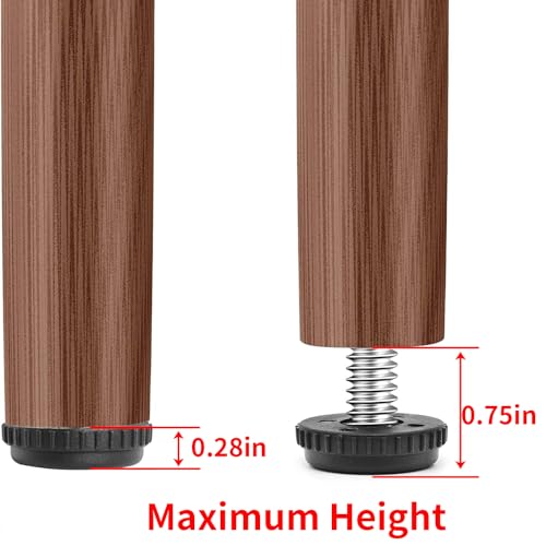 Surf turtle 5/16”-18 Stainless Steel Screw Furniture Leveling Feet,Adjustable Patio Furniture Levelers,4-Pack