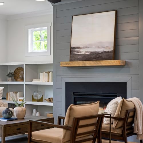 69 inches, Heavy-Duty Floating Shelf Bracket, Hidden Shelf Bracket for Fireplace Shelves, Installed on Studs, max Load of 210 pounds, Hidden Bracket for Shelves， 69 inches, (with Ease kit) - size: 69 Inch - With Ease Kit