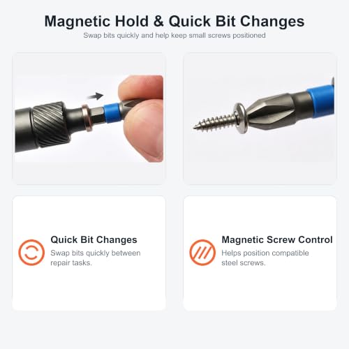 42 in 1 Magnetic Ratchet Screwdriver Set with Detachable T-Handle - color: Grey, size: 42 in 1