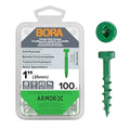 BORA Pocket Hole Screws 1 Inch Coarse Thread 100 Pack - size: 1 inch (100 Piece), style: Coarse Thread