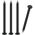 VGBUY 90PCS Hardware Nails, 3 Inch Flat Head Black Nails for Hanging Pictures, Picture Hanging Nails, Long Nails, Wall Nails, Wood Nails, Finishing Nails - color: Black, size: 3 in