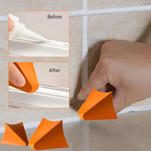Caulking Tool Caulk Remover Tool,That Silicone Tool Caulk Finishing Tool Smoothing for Kitchen Bathroom Joint(2PCS)