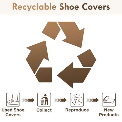 Shoe Covers Disposable Non-Slip - Black Boot Covers for Indoors,100Pcs Booties for Shoe Coves Fits Up To 11 US Men and 13 US Women Size,Non-Woven Fabric - size: Black Set of 100(L)