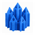 RUGLAMZHIP 40pcs Painters Pyramids, Painters Pyramid Stands (Blue) | Painter's Stands & Mini Tripods for Door Risers, Cabinet Doors, Paint Tent, Woodworking Tools, Cabinet Pouring Accessories - style: Blue-40pcs