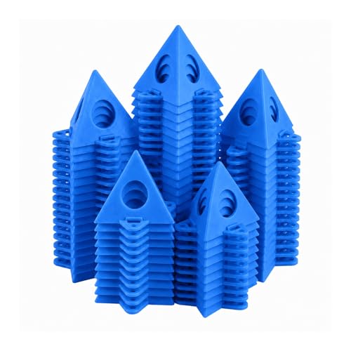 RUGLAMZHIP 40pcs Painters Pyramids, Painters Pyramid Stands (Blue) | Painter's Stands & Mini Tripods for Door Risers, Cabinet Doors, Paint Tent, Woodworking Tools, Cabinet Pouring Accessories - style: Blue-40pcs