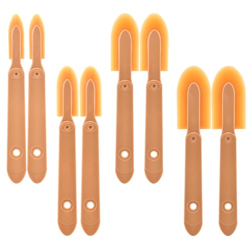 8 PCS Rubber Caulking Spatulas Tool, Reusable Sealant Spatula Spreader 4 Sizes, Finishing & Smoothing Caulk Tool Set, Caulking Remover for Bathroom, Kitchen, Tile & Window