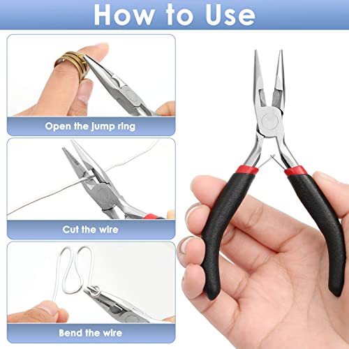 Billbotk Needle Nose Pliers For Jewelry Making, Long Nose Craft Pliers, Needlenose Pliers For Jewelry Making - style: Needle Nose Pliers