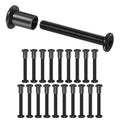 M METERXITY 20-Pack Hex Drive Socket Cap Bolt, M8 x 60mm Carbon Steel Furniture Connector Bolts Barrel Nuts for Furniture Assembly/Cabinet/DIY Binding Post Screws Rivet Fasteners [Black] - size: M8 x 60mm