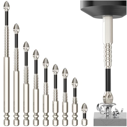 High Magnetic Screwdriver Drill Bit Set - 9Pcs - color: 9 Pcs