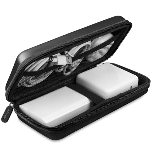 iMangoo Travel Essential Electronics Organizer Charger Case Carrying Pouch - color: Black, size: Large
