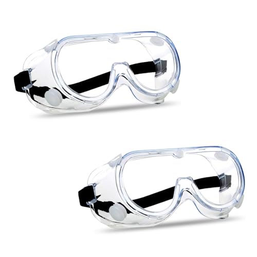 Super More Anti-Fog Protective Safety Goggles Clear Lens Wide-Vision - color: Transparent-2