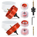 2 Pack (4-1/4" & 6-1/4") HSS M42 with 8% Cobalt Bi-Metal Hole Saw - size: 108mm & 159mm | 4-1/4" & 6-1/4"