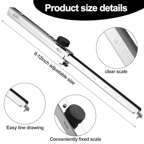 Dunzoom 1 Pack Sheet Metal Scribe Marking Gauge for Wood Plastic Hardboard