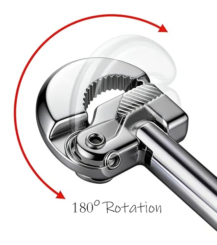 Adjustable Basin Wrench 11 inch,Automatically Adjusts,High Torquay,180°Rotation