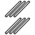 M METERXITY 6-Pack Flat Mending Plate Support 6.1x0.75in, Black - color: Black, size: 155 x 19mm