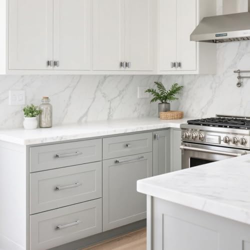 Matt Brushed Nickel Kitchen Cabinet Knobs 1.49 Inch 10 Pack - color: Matt Brushed Nickel, size: 1.49"/38MM Single Hole