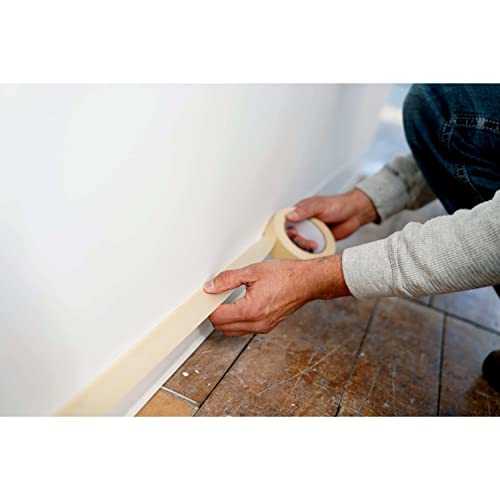 Scotch Contractor Grade Masking Tape 1 Inch Wide, 6 Rolls - size: 0.94" Width, style: 6 rolls