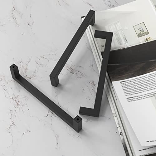 Matte Black 5 Inch Cabinet Handles, 30 Pack Cabinet Pulls - size: 5inch(128mm) Hole Center