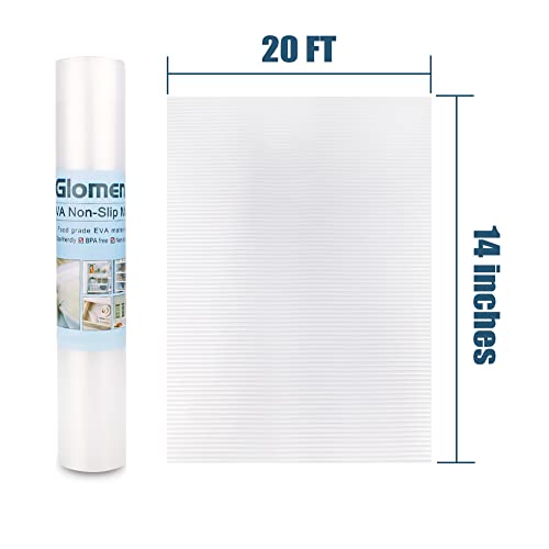 Shelf Liner, Non-Slip Cabinet Liner, Washable Oil-Proof for Kitchen Cabinet, Shelves, Refrigerator, Storage, Desks, 14 Inches x 20 FT, Non Adhesive Drawers Liner… (14 Inches x 20 FT) - size: 14"W x 240"L