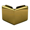 Brixwell Beveled Style Glass To Glass Clamp Brass, Polished Brass Finish - color: Polished Brass