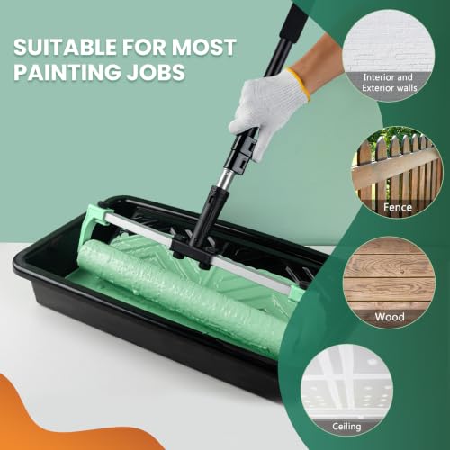 Microfiber Paint Roller 18 Inch, 3/8 Inch Nap, 5 Pack - size: 18 inch paint roller 5 pack